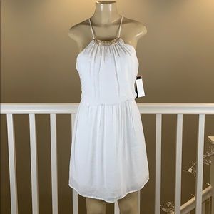As U Wish white fit flare dress size Medium